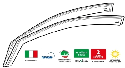 G3 zijwindschermen voorzijde mercedes a-klasse alleen voor 3 deurs mercedes-benz a-klasse (w169)  winparts