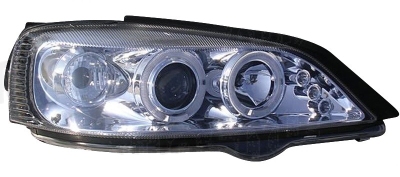 Foto van Set koplampen opel astra g 1998-2003 - chroom - incl. angel-eyes - type 2 opel astra g cabriolet (f67) via winparts