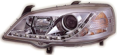 Foto van Set koplampen drl-look opel astra g 1998-2003 - chroom opel astra g cabriolet (f67) via winparts