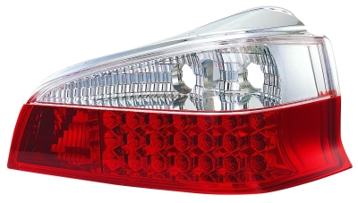 Set led achterlichten peugeot 106 1996- - rood/helder peugeot 106 ii (1)  winparts