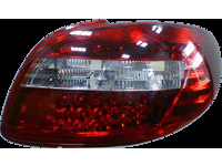 Set led achterlichten peugeot 206 excl. cc/sw - rood/helder peugeot 206 hatchback (2a/c)  winparts