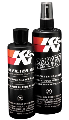 Foto van K&n vervangingsfilter recharger kit / met knijpfles olie (99-5050) universeel via winparts