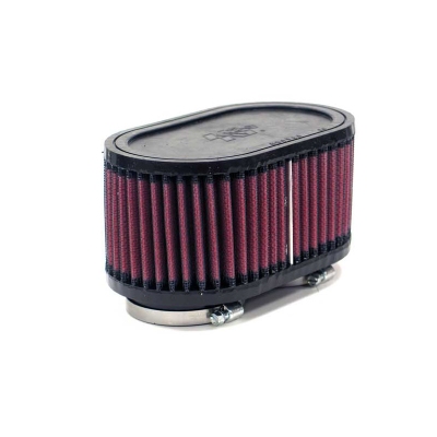 K&n universeel filter dual ovaal, 52mm aansluiting, 95mm x 159mm, 76mm hoogte (r-2300) universeel  winparts