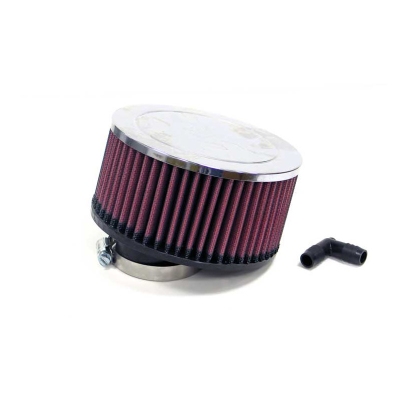 Foto van K&n universeel cilindrisch filter 52mm offset aansluiting, 152mm uitwendig, 76 mm (ra-046v) universeel via winparts