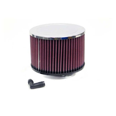 K&n universeel cilindrisch filter 52mm offset aansluiting, 152mm uitwendig, 102mm hoogte (ra-047v) universeel  winparts