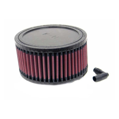 Foto van K&n universeel cilindrisch filter 65mm aansluiting offset, 152mm uitwendig, 76mm hoogte (ra-0670) universeel via winparts