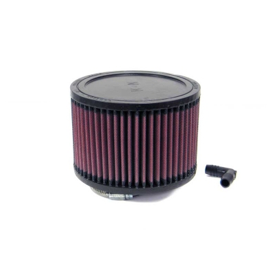 Foto van K&n universeel cilindrisch filter 65mm aansluiting offset, 152mm uitwendig, 102mm hoogte (ra-0680) universeel via winparts