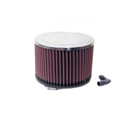 Foto van K&n universeel cilindrisch filter 65mm aansluiting offset, 152mm uitwendig, 102mm hoogte (ra-068v) universeel via winparts