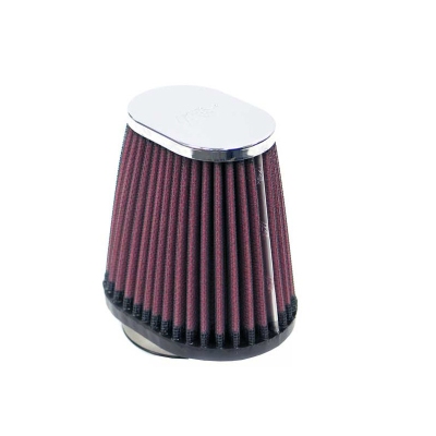 K&n universeel ovaal/conisch filter 54mm aansluiting, 102mm x 76mm bodem, 76mm x 51mm top, 102mm hoo universeel  winparts