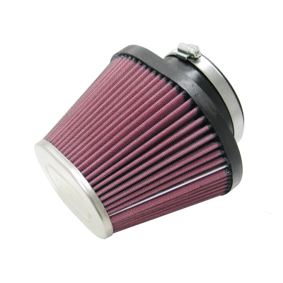 K&n universeel ovaal/conisch filter 100mm aansluiting, 181mm x 135mm bodem, 114mm x 83mm top, 127mm universeel  winparts