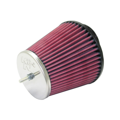 K&n universeel conisch filter 64mm aansluiting, 132mm bodem, 89mm top met tapeind, 115mm hoogte (rc- universeel  winparts