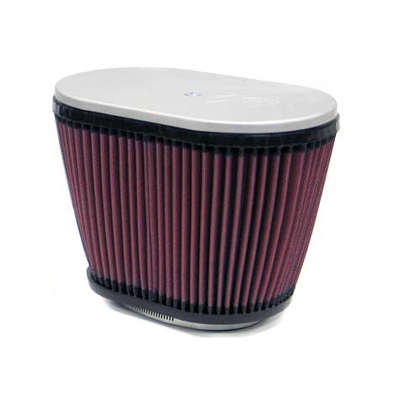 K&n universeel ovaal filter hilborn, 54mm dual, 229mm x 140mm bodem, 159mm hoogte (rd-4200) universeel  winparts