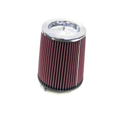 K&n universeel conisch filter 89mm met 10 graden hoek-aansluiting, 146mm bodem, 127mm top met tapein universeel  winparts