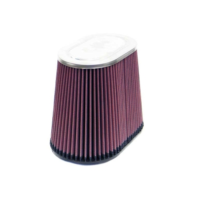 K&n universeel ovaal/conisch filter 102mm aansluiting, 229mm x 146mm bodem, 178mm x 114mm top, 190mm universeel  winparts