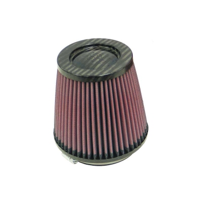 K&n universeel conisch filter 102mm aansluiting, 137mm bodem, 102mm top, 129mm hoogte, carbon top (r universeel  winparts