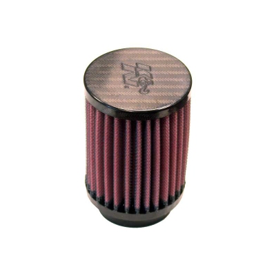 K&n universeel cilindrisch filter 49mm aansluiting, 76mm uitwendig, 102mm hoogte, carbon top (rp-511 universeel  winparts