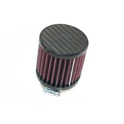 Foto van K&n universeel cilindrisch filter 49mm aansluiting, 76mm uitwendig, 76mm hoogte, carbon top (rp-5164 universeel via winparts