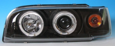 Foto van Set koplampen volvo 850 1992-1997 - zwart - incl. angel-eyes volvo 850 stationwagen (lw) via winparts