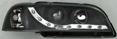 Set koplampen drl-look volvo s40/v40 1996-2000 - zwart incl. knipperlichten volvo v40 stationwagen (vw)  winparts