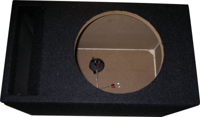 Foto van Mdf subwooferkist 10'' bandpass 1x aansluiting universeel via winparts