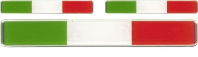 Sticker 3d ''italia flag'' 3st. universeel  winparts