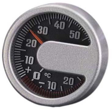 Thermometer aluminium-look rond universeel  winparts