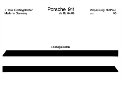 Prewoodec interieurset porsche 911 carrera 1989- 2-delig - wortelnoot porsche 911 targa (993)  winparts