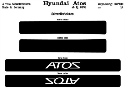 Prewoodec instaplijsten hyundai atos 3/1998- - wortelnoot hyundai atos (mx)  winparts