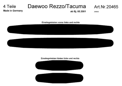 Prewoodec instaplijsten daewoo tacuma 5/2001- - wortelnoot  winparts