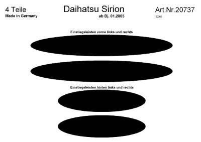 Prewoodec instaplijsten daihatsu sirion 1/2005- 4-delig - aluminium daihatsu sirion (m1)  winparts