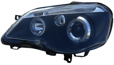 Foto van Koplampen volkswagen polo 9n2 05- black + halorim/motor volkswagen polo (9n_) via winparts