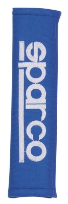 Foto van Sparco set gordelhoezen - geborduurd logo - blauw universeel via winparts