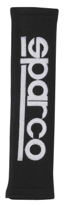 Sparco set gordelhoezen - geborduurd logo - zwart universeel  winparts