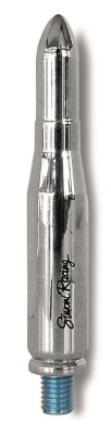 Foto van Simoni racing aluminium antenne missile - chroom - lengte 7cm universeel via winparts