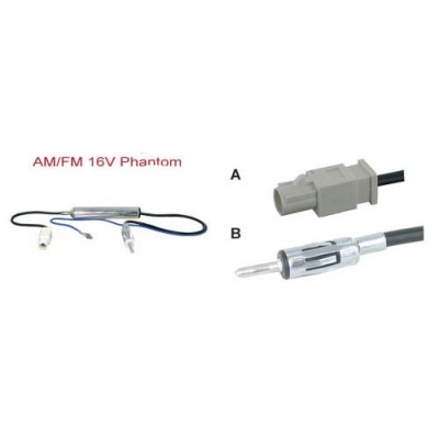 Am/fm 16v phantom antenne adapter universeel  winparts