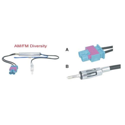 Am/fm diversity antenne adapter passief universeel  winparts