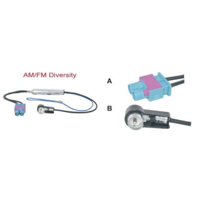 Foto van Am/fm diversity antenne adapter passief universeel via winparts