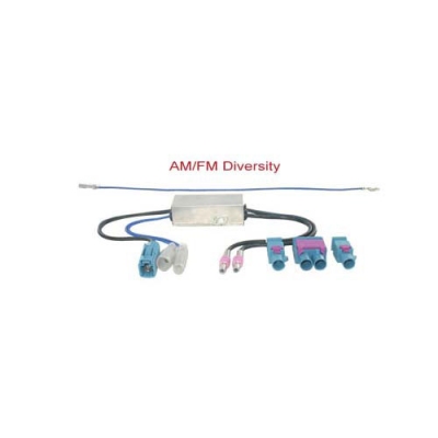 Am/fm diversity antenne adapter actief universeel  winparts