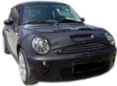 Foto van Steenslaghoes bmw new mini one/cooper r55-r57 2006-2010 excl. s/sd zwart (motorkap + bumper) mini mini (r56) via winparts