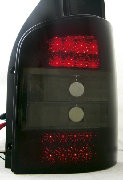 Set led achterlichten volkswagen t5 2003-2015 - smoke (voor modellen met achterklep) volkswagen transporter v bestelwagen (7ha, 7hh, 7ea, 7eh)  winparts