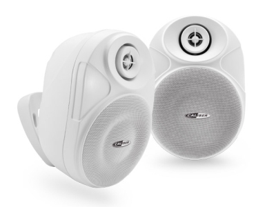 2-weg versterkte boxed outdoor speakerset met bluetooth® draadloze technologie universeel  winparts