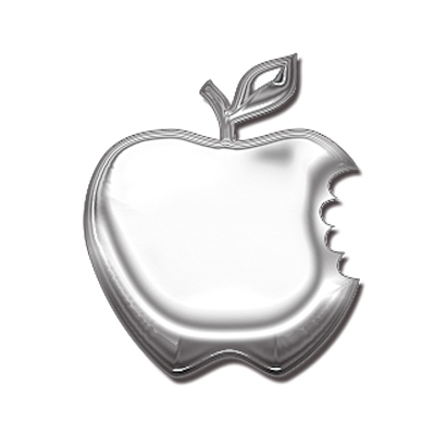 Autotattoo sticker alu apple - 5x5,5cm universeel  winparts