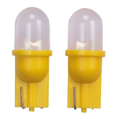 Foto van T-10 led lampen 12v geel, set á 2 stuks universeel via winparts