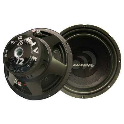 Massive 12'' (inch) dual 4 ohm pyro series car subwoofer universeel  winparts