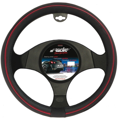 Simoni racing stuurwielhoes speed - 37-39cm - zwart/rood universeel  winparts