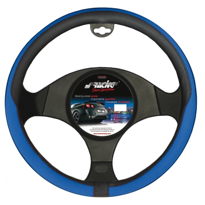 Simoni racing stuurwielhoes tidy - 37-39cm - zwart/blauw universeel  winparts