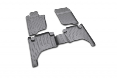 Foto van Rubber automatten mitsubishi l-200 iv 2005-2015 4-delig mitsubishi l 200 / triton (kb_t, ka_t) via winparts