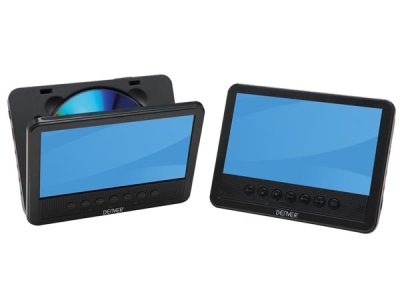 Mtw-756twin nb - draagbare dvd-speler met 7 lcd-scherm + extra scherm universeel  winparts