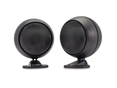 Foto van Twee sphere speakers met montage voet universeel via winparts