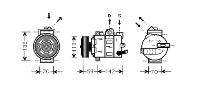 Airco compressor -diesel audi a1 (8x1, 8xk)  winparts